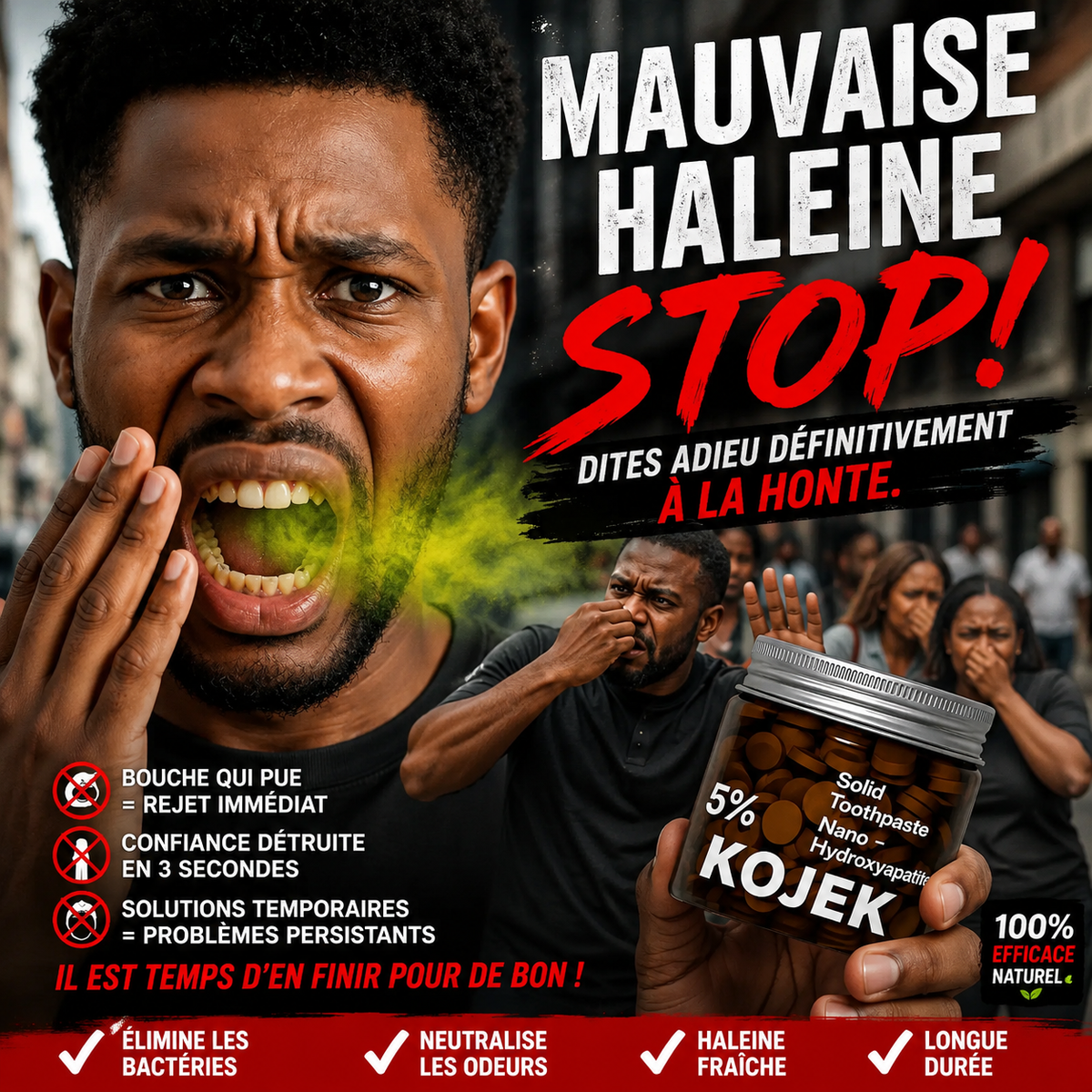 KOJEK™ | Comprimés de Dentifrice pour une Haleine Fraîche et une Bouche Saine