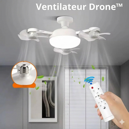🌬️ FINIES LES NUITS ÉTOUFFANTES ! RETROUVEZ ENFIN UN SOMMEIL FRAIS ET PAISIBLE AVEC LE VENTILATEUR PLAFONNIER DRONE™