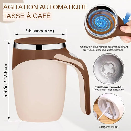 ☕ Découvrez TurboMug™, la tasse intelligente qui mélange votre café automatiquement en une simple pression.