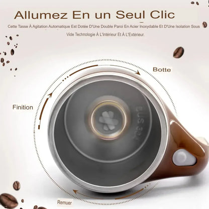 ☕ Découvrez TurboMug™, la tasse intelligente qui mélange votre café automatiquement en une simple pression.