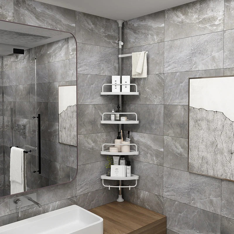 CoinZen™:L'étagère de douche télescopique qui transforme le désordre en une salle de bain élégante en quelques minutes.