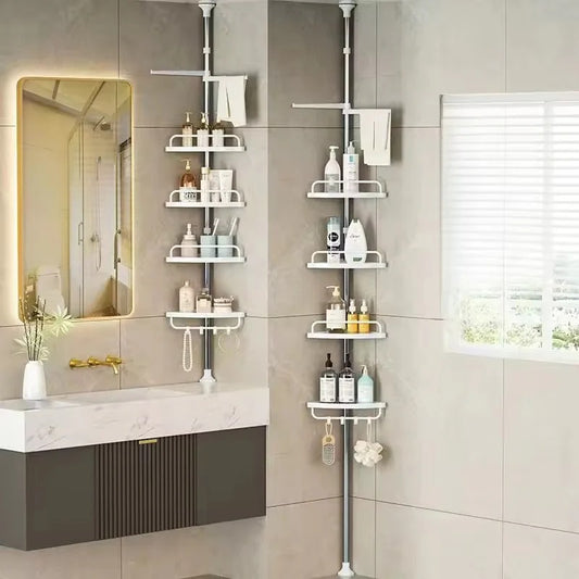 CoinZen™:L'étagère de douche télescopique qui transforme le désordre en une salle de bain élégante en quelques minutes.