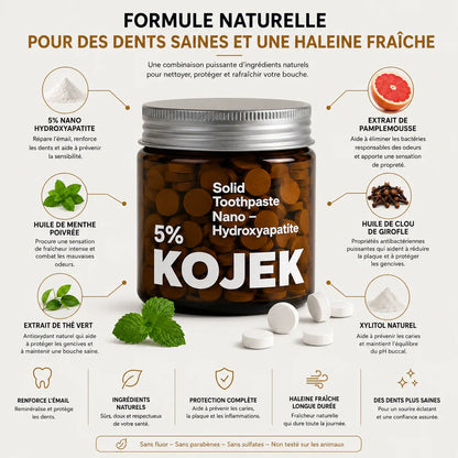 KOJEK™ | Comprimés de Dentifrice pour une Haleine Fraîche et une Bouche Saine